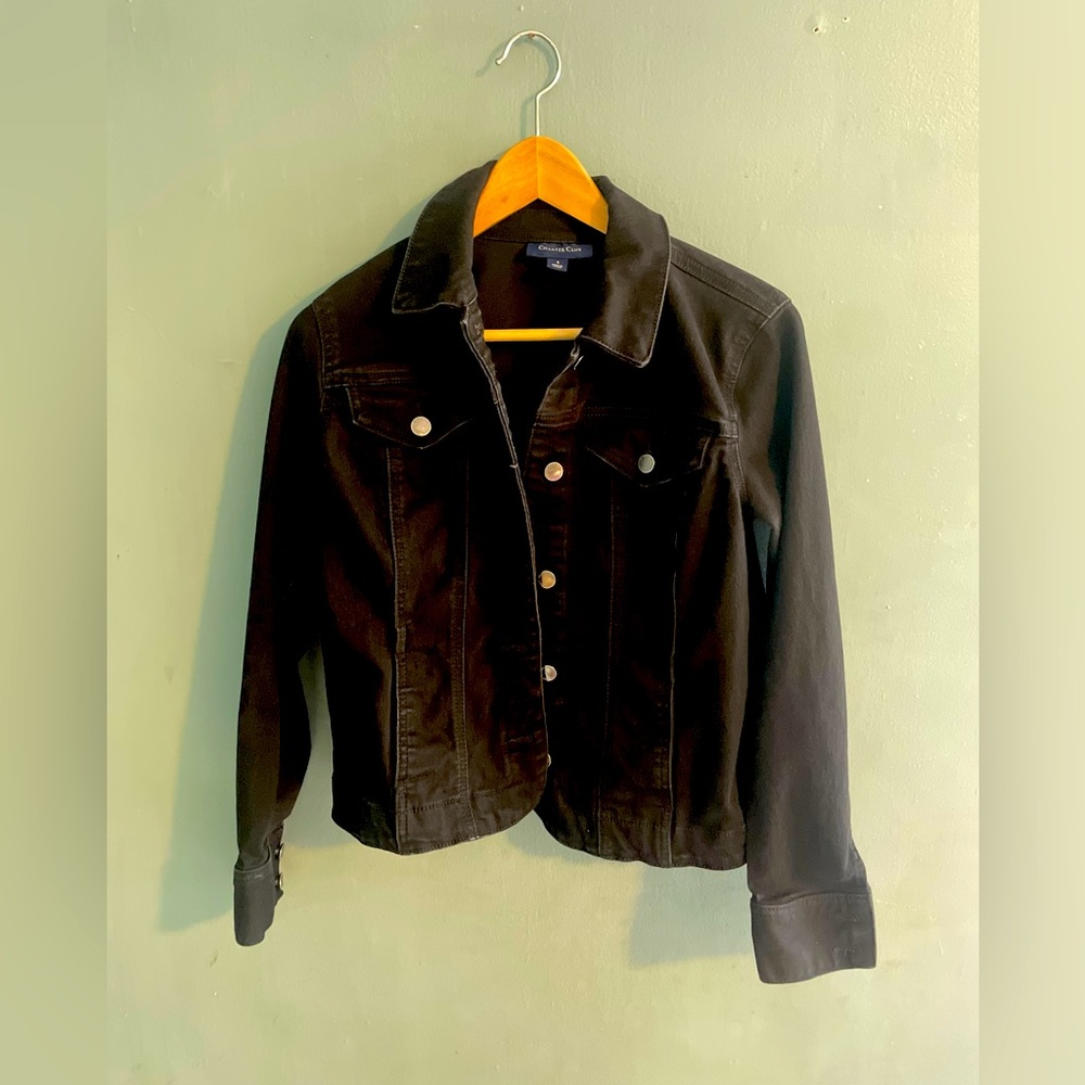 Black Denim Jacket Size S
